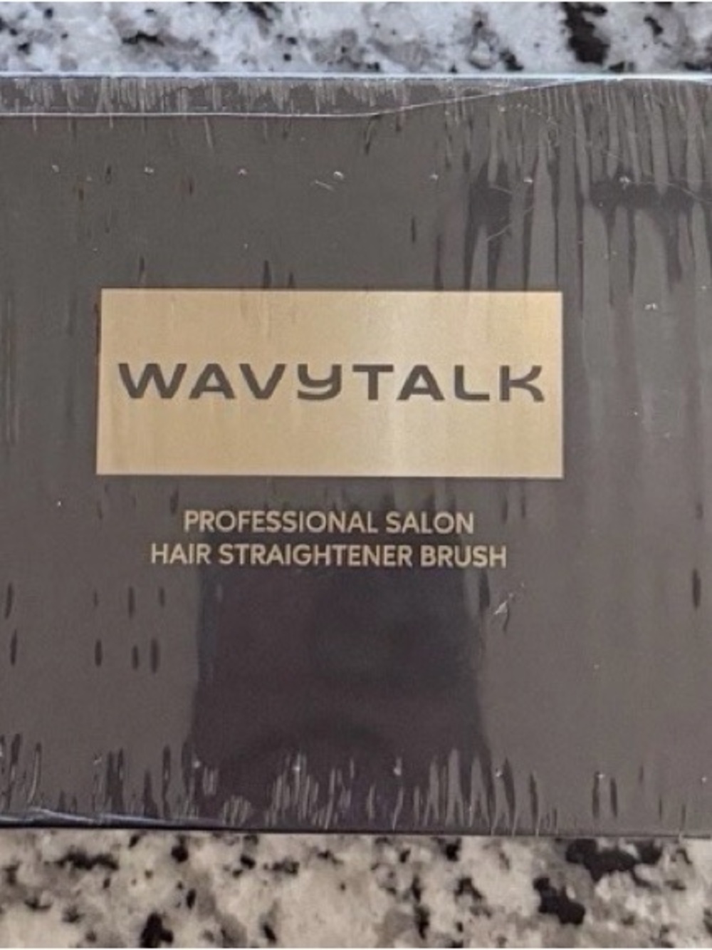 Wavytalk Professional Salon Hair Straightener Brush - Purple NEW
